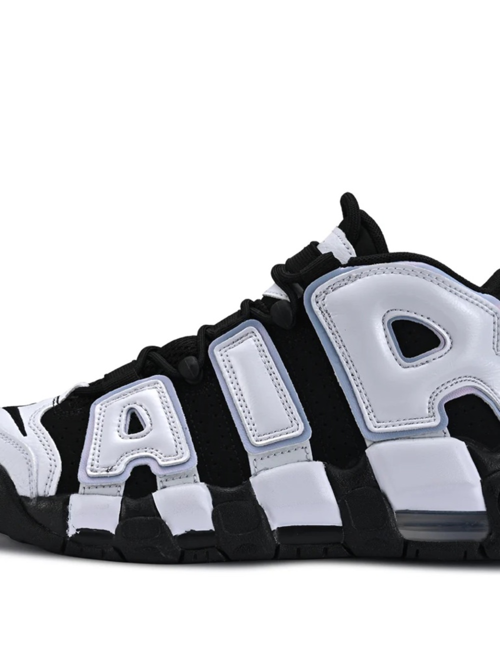 New nike air uptempo grade school GS 6.5Y Women's Black and White Retro